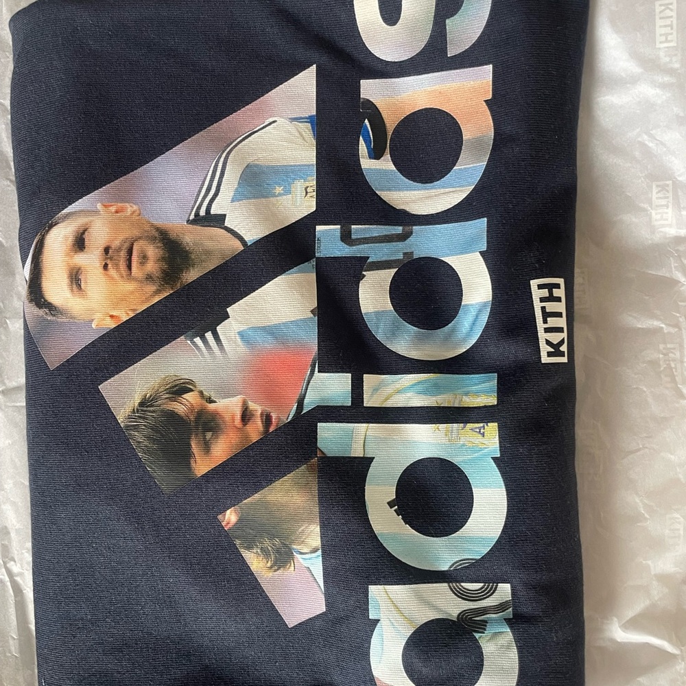 Kith & Messi for Adidas Football graphic tee size medium brand new in hand sold